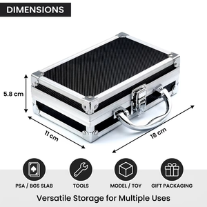 Estuche Mini de Aleación de Aluminio Personalizado para Almacenamiento de una Sola Tarjeta PSA, Caja de Transporte Pequeña, Estuche Portátil para Juguetes, Modelos y Herramientas - Product Image 2