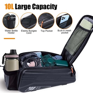 กระเป๋าท้ายจักรยานแบบกันน้ำได้กระเป๋าอุปกรณ์เสริมความจุขนาดใหญ่กระเป๋าสัมภาระแบบปลดออกได้อย่างรวดเร็วอุปกรณ์การเดินทาง - Product Image 3