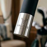 Parapluie de golf de luxe haut de gamme, double couche, grand, résistant au vent, semi-automatique, avec logo personnalisé pour accessoires de golf de marque