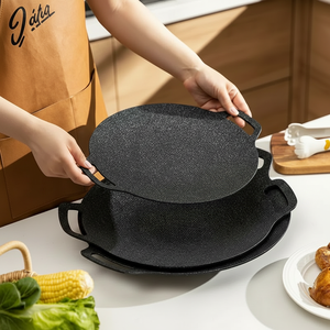 Multi-function Flat Carbon Steel <strong>Frying</strong> <strong>Pan</strong> Outdoor Barbecue <strong>Grill</strong> Non-stick Induction Ready Roast <strong>Pans</strong> Meat <strong>Grill</strong> <strong>Pan</strong> - Product Image 3