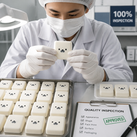 Nouveauté 2026 : Jouet Squishy Minimaliste Blanc en Forme de Tofu, Doux et à Rebond Lent, Anti-Stress