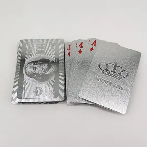 Tafel Games Zilveren Folie Deck Speelkaarten Voor Vrienden En Vriendjes