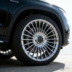 Jantes de <span class=keywords><strong>voiture</strong></span> en alliage d'aluminium forgées, à rayons multiples, noir brillant, personnalisées, 18, 19, 20, 22, 24 pouces, 5x112, 5x114.3, 5X130, 5X100 - Product Image 3