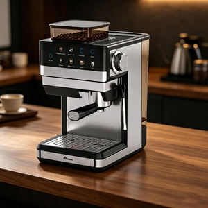 <span class=keywords><strong>Machine</strong></span> à <span class=keywords><strong>café</strong></span> expresso Anbolife 20 bars avec moulin intégré, glissière automatique, contrôle de température PID, thermobloc, cafetière pour la maison - Product Image 3