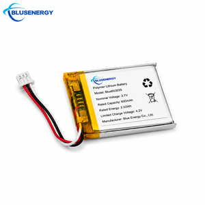 OEM ODM Custom 603035 Lithium Polymer Battery, 3.7V, 600mAh, PCM Protection, <b>Mini</b> Camera, <b>Tracker</b>, Remote - Product Image 1