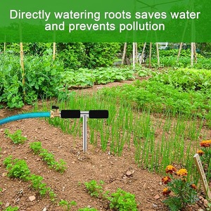 Système d'arrosage profond des racines Wansheng en acier inoxydable, irrigateur manuel à poignée en T pour plantes de jardin, 1 ensemble - Product Image 4