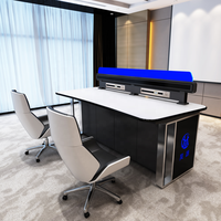 Console de surveillance du centre de commande de sécurité à LED Source de bureau Mobilier de commande de levage personnalisé en usine pour les postes de travail à utiliser au bureau