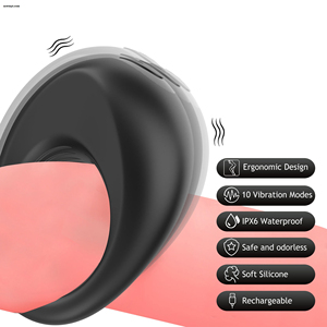 Neues Design Penis Ring Hahn vergrößerung Produkt verzögerung Ejakulation Sexspielzeug 10 Modus Vibrierender Cockring für Männer - Product Image 4