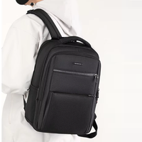 Sac à dos pour ordinateur portable professionnel de 15,6 pouces, design léger, entretien facile, tissu en nylon haute densité, grande capacité