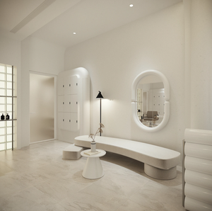 Miroir <span class=keywords><strong>de</strong></span> <span class=keywords><strong>salon</strong></span> <span class=keywords><strong>de</strong></span> coiffure moderne personnalisé avec éclairage LED pour <span class=keywords><strong>la</strong></span> conception d'intérieur <span class=keywords><strong>de</strong></span> <span class=keywords><strong>salon</strong></span> <span class=keywords><strong>de</strong></span> beauté - Product Image 4