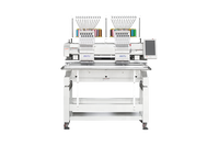 Machine à broder informatisée JINYU commerciale automatique à 2 têtes, 12/15 couleurs, pour tissus