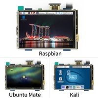 Toptan yüksek çözünürlüklü SPI denetleyici kurulu paneli 54 PIN 3.5 inç modülü mini ekran TFT LCD ekran ahududu Pi için 4 3 2
