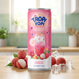 Té Boba Tropi Popi de Alta Calidad con Sabor a Lichi, Recién Procesado, Té Saludable con Ingredientes Naturales, Envasado en Botella, Origen Vietnam - Product Image 3