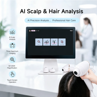 Analyseur de cuir chevelu IA avec Wi-Fi, prise en charge de l'exportation de rapports PDF et impression directe pour salons