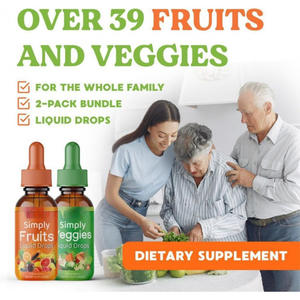 100% Naturel Organique Fruits Légumes Légumes Gouttes Oral Liquide Dosage Fait Alimentaire Entier Vitamines Minéraux Suppléments - Product Image 3