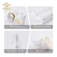 FUYAO – Pots de crème cosmétique haute capacité 50g 100g 120ml, contenants pour soins de la peau, flacons pulvérisateurs en verre pour toner – Ensembles d'emballages