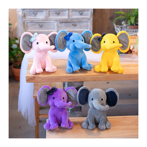 Vente chaude en peluche jouet éléphant doux canapé oreiller poupée cadeau d'anniversaire pour enfants en peluche bébé éléphant jouets en peluche - Product Image 4