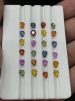 Aus gezeichnete Qualität Natürliche mehrfarbige Saphir Birnen schliff Lose Edelsteine Lebendig Rosa Grün Gelb Regenbogen farben-Erstaunlich!