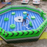 Jeu gonflable d'extérieur Meltdown Wipeout, jeu gonflable mécanique Sweeper pour enfants et adultes