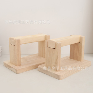 บาร์ดึงข้อแนวนอนไม้เนื้อแข็ง 23x13.5x14 ซม. อุปกรณ์ออกกำลังกายอเนกประสงค์สำหรับใช้ในบ้าน - Product Image 4