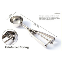 Cuillère multifonction portable en acier inoxydable pour fruits, melon, crème glacée, dessert, pour la maison, le restaurant, vente en gros