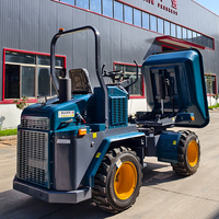 Usage agricole Mini Dumper Tracteurs 4 roues Godet de grande capacité avec moteur diesel KUBOTA Chargeur durable à vendre