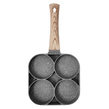 Non-stick  Fried Egg Pot  Flat-bottomed  Frying Pan Kitchen Cooking Pot Omelette Pan  4-hole Medical Stone Frying Pan