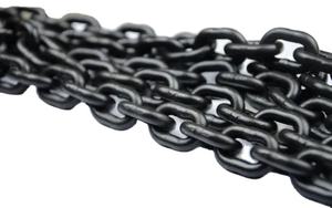 Corrente Preta com Ganchos Acabamento Simples Estrutura de Roda Corrente de Elos - Product Image 2