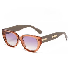 Gafas de Sol Rectangulares Pequeñas Estilo Ojo de Gato 2025, Venta al Por Mayor, Logotipo Personalizado, Gafas de Sol Vintage de Diseño de Lujo para Mujer y Hombre - Product Image 3