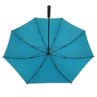 Parapluie de golf manuel à ouverture complète, cadre en fibre de verre, coupe-vent, tissu pongé 190T, poignée en EVA imperméable, pour usage quotidien