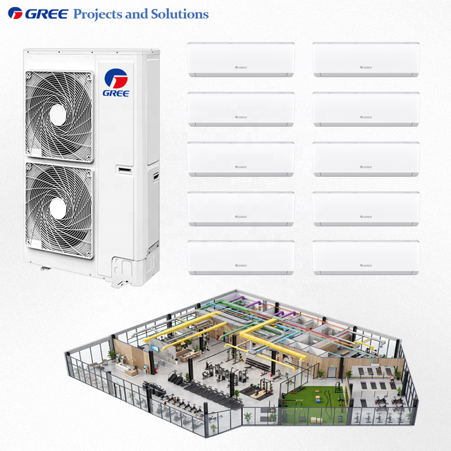 Gree Multi Zone Mini Split Air Conditioner DC Inverter VRV VRF Central Air Conditioners Cassette Duct Ceiling Mount FCU Wifi