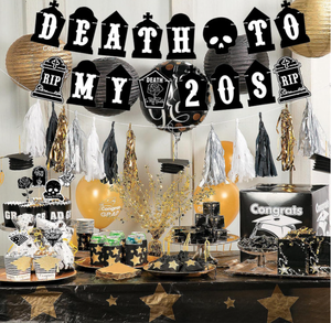 Decoración <span class=keywords><strong>para</strong></span> Fiesta <span class=keywords><strong>de</strong></span> <span class=keywords><strong>30</strong></span> <span class=keywords><strong>Cumpleaños</strong></span>, Guirnalda con Pancarta 'Muerte a Mis Veinte Años', Accesorios <span class=keywords><strong>para</strong></span> Fotos, Globos <span class=keywords><strong>de</strong></span> Confeti Impresos con Helio, Adornos <span class=keywords><strong>para</strong></span> Pasteles y Cupcakes - Product Image 2