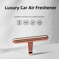 Diffuseur de Parfum de Voiture de Luxe en Alliage d'Aluminium à Énergie Solaire avec Éclairage Ambiant et Ventilation Intégrée – Nouveauté Promotionnelle