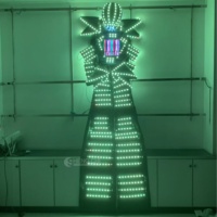 Disfraz de Robot Zancudo Gigante Transformable, Traje de Mascota Luminoso para Adultos, Ideal para Desfiles, Carnavales, Eventos, Actuaciones y Fiestas