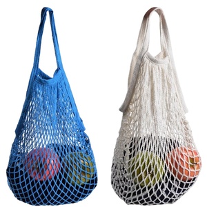 Sacs fourre-tout en coton réutilisables arc-en-ciel colorés, emballage pour légumes et fruits, grande capacité, pochette en filet, sac de courses personnalisable - Product Image 4