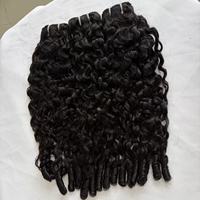 Alibaba Nuevo Estilo, Cabello Humano Virgen Vietnamita 100% con Cierre y Frontal, Paquetes de Cabello Rizado Birmano para Mujeres Negras