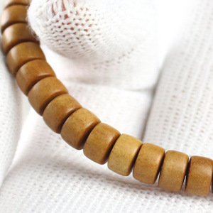 Bracelet en bois de santal Babi, perles de 4x7mm, boucle unique, bijoux unisexes pour couple, à porter au quotidien - Product Image 3