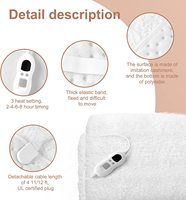 Couverture chauffante électrique en coton ultra épais pour table de massage/lit