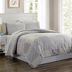 Designer Comforter Sets Luxury Latest Design Comforter Set Microfiber Printed Super King 6pcs Comforter Bedding Sets For Living Room