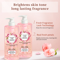 Gel Douche Hydratant Marque Blanche Éclaircissant Blanchissant Naturel au Pétale Bio