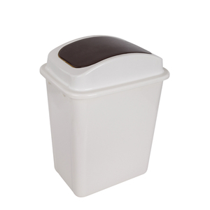 20 Liter swing type bathroom plastic trash can dustbin with stand for home