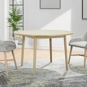 La Mesa Redonda hecha de madera maciza se puede colocar en comedores, apartamentos y hoteles - Product Image 6