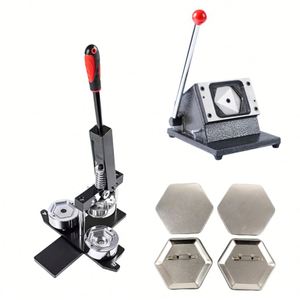 Máquina para Hacer Imanes Cuadrados para Refrigerador, Kit de Máquina para Hacer Insignias con Formas Especiales, Incluye Materiales y Cortador de Papel - Product Image 2