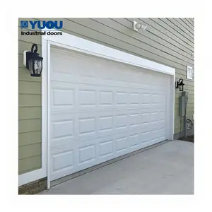 YUOU Customized Sectional Garage Door Automatic Modern Galvanized Steel Cheap Garage Doors