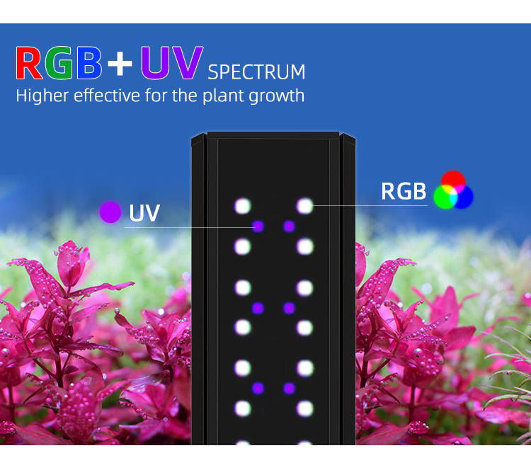 WEEKAQUA S450 Pro Nano Fish Tank LED - Full Spectrum Lighting