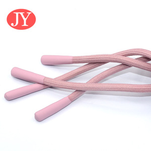 Cuerda redonda Rosa Jiayang de 5mm, cuerda trenzada de ABS y goma con puntas de inmersión de extremo de silicona, cordón de amarre de nailon de poliéster - Product Image 4