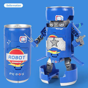 Giocattoli <span class=keywords><strong>Robot</strong></span> Trasformabili Novità a Forma di Bevanda, Set di 4 <span class=keywords><strong>Robot</strong></span> Trasformabili a Forma di Bibite per Bambini - Product Image 5