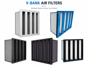 แผ่นกรองคาร์บอนกัมมันต์แบบ V-Bank สำหรับระบบ HVAC อุตสาหกรรม ยี่ห้อ New Y-clean ช่วยดูดซับสาร VOC และเร่งปฏิกิริยาในการสลายกลิ่นไม่พึงประสงค์ - Product Image 6