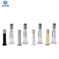 Seringues en verre borosilicate abstraites avec piston métallique, pour distillat, 1 ml, 2,25 ml, 3 ml, 5 ml, 10 ml, fournies en DDP