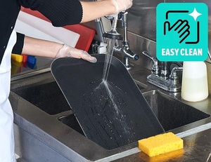 Kích thước lớn không trượt phục vụ khay bền sợi thủy tinh nhà hàng phục vụ khay hình chữ nhật chống trượt nhà hàng khay - Product Image 5